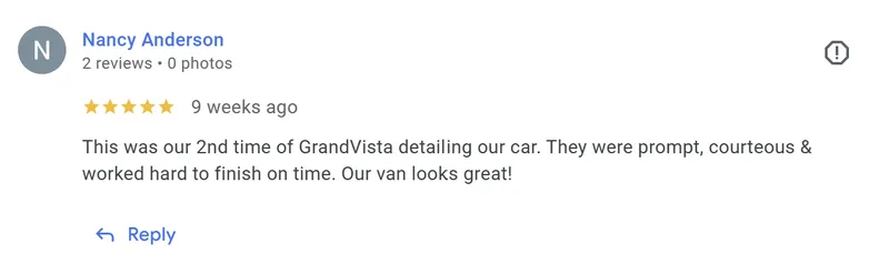 GrandVista Google Review 2